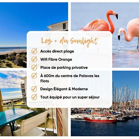 Le Sunlight - T2 Bord De Mer, Parking Palavas-les-Flots Luaran gambar